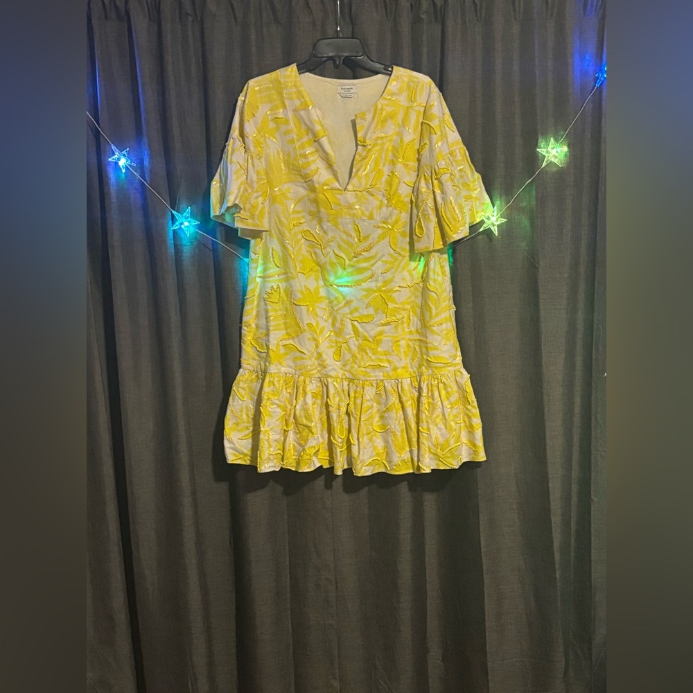 Kate Spade Tropical Foliage Embellished Tunic